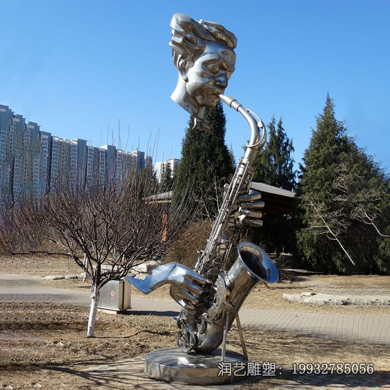 商场不锈钢乐器景观雕塑 商场不锈钢乐器景观雕塑