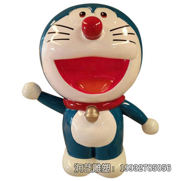 游乐场玻璃钢哆啦A梦雕塑 游乐场玻璃钢哆啦A梦雕塑
