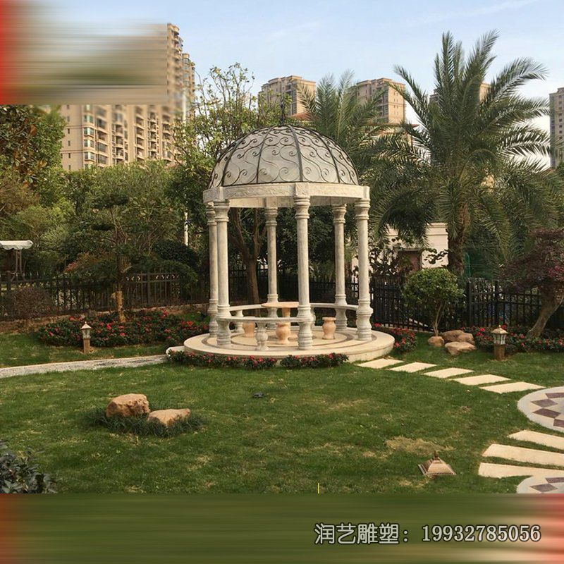 商场凉亭景观石雕 商场凉亭景观石雕