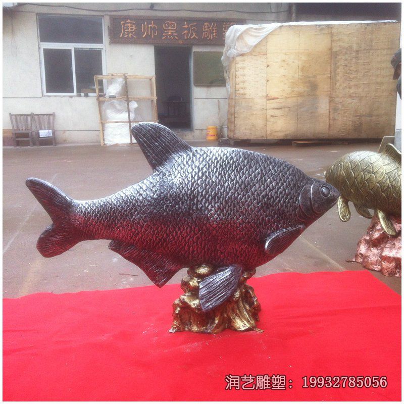 广场鱼动物铜雕 广场鱼动物铜雕