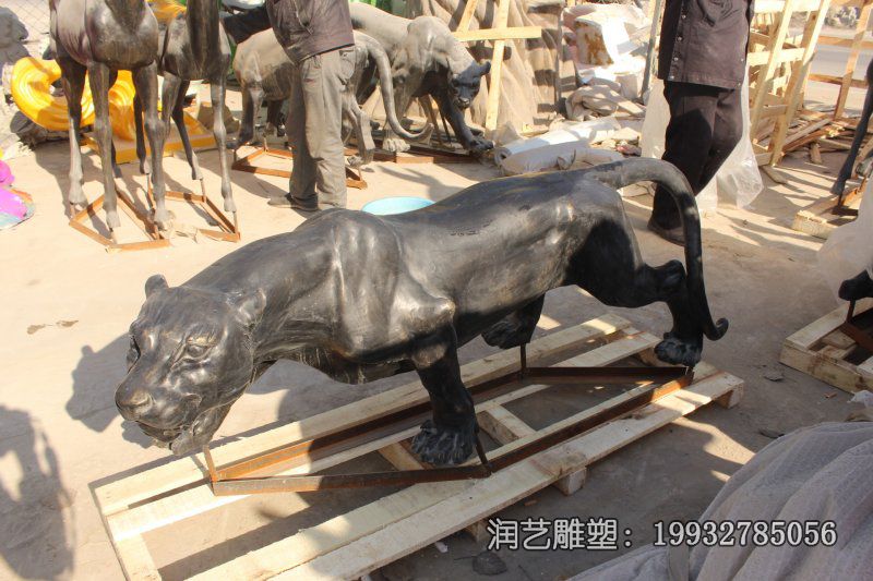 酒店猎豹动物铜雕 酒店猎豹动物铜雕