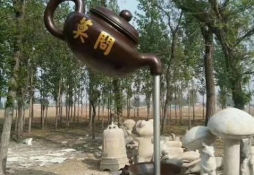 商业街喷泉景观铜雕