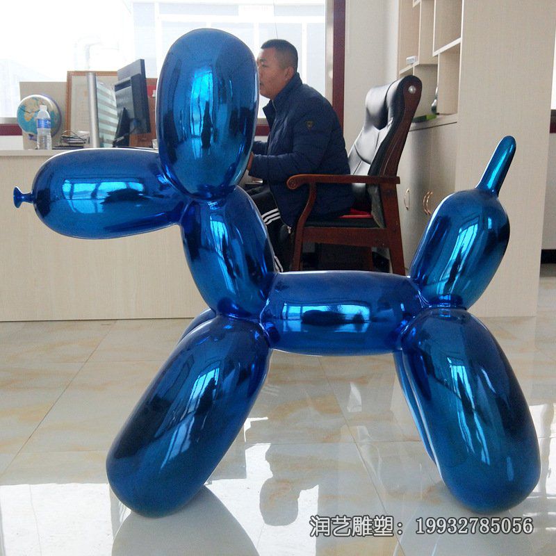 城市不锈钢狗动物雕塑 城市不锈钢狗动物雕塑