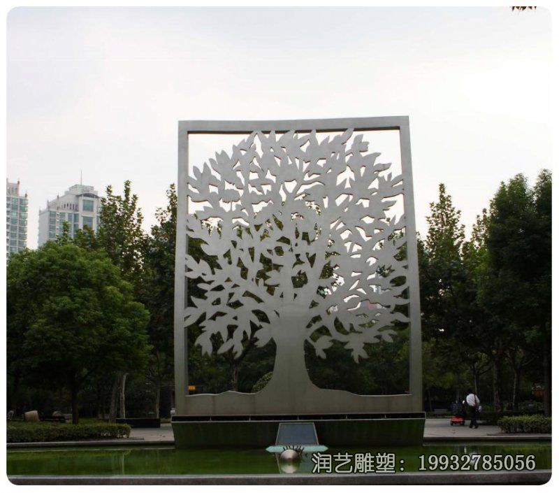 公园不锈钢剪纸景观雕塑 公园不锈钢剪纸景观雕塑