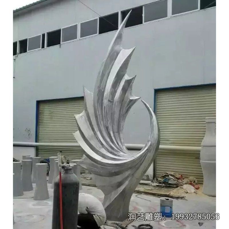 广场不锈钢凤凰动物雕塑 广场不锈钢凤凰动物雕塑
