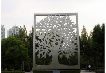 公园不锈钢剪纸景观雕塑