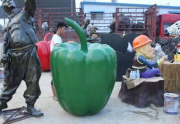 商业街玻璃钢青椒景观雕塑