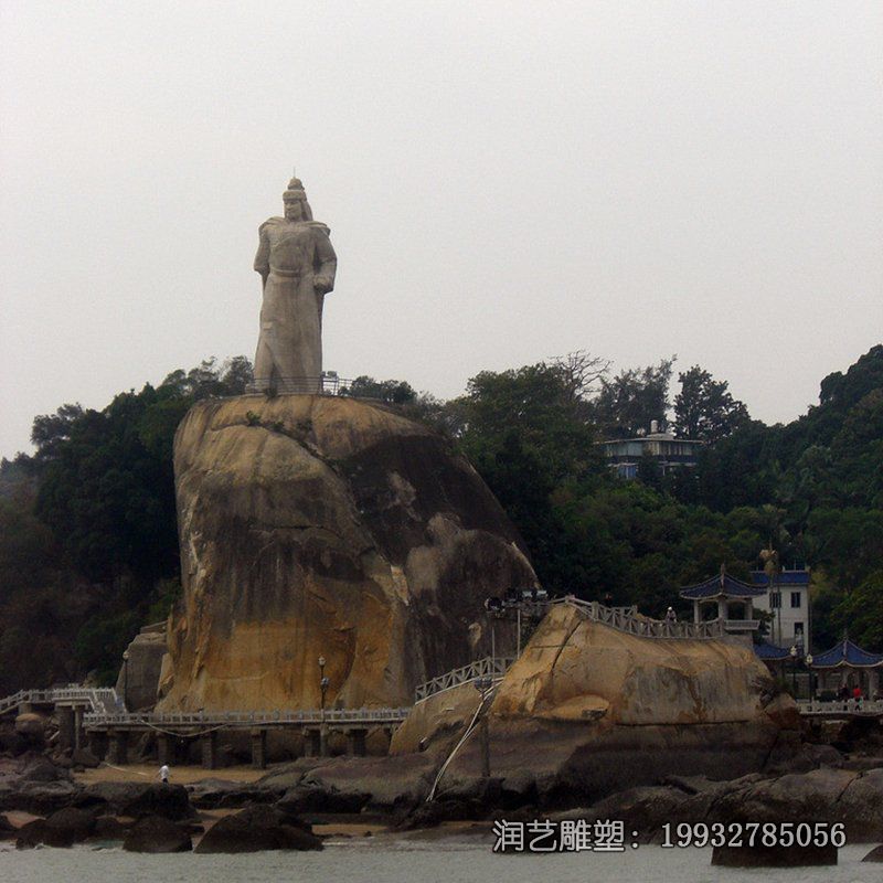 商业街郑成功人物石雕 商业街郑成功人物石雕