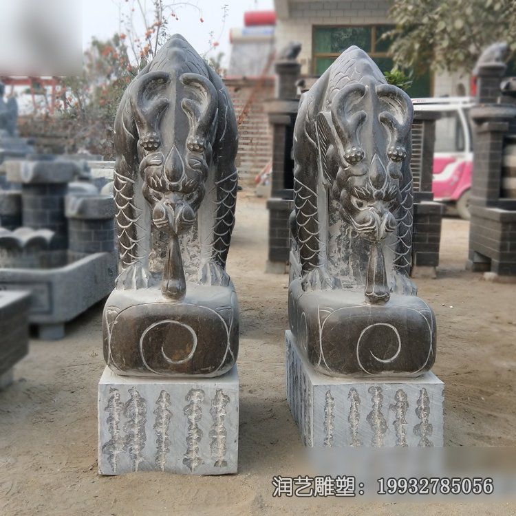 小区吸水兽动物石雕 小区吸水兽动物石雕