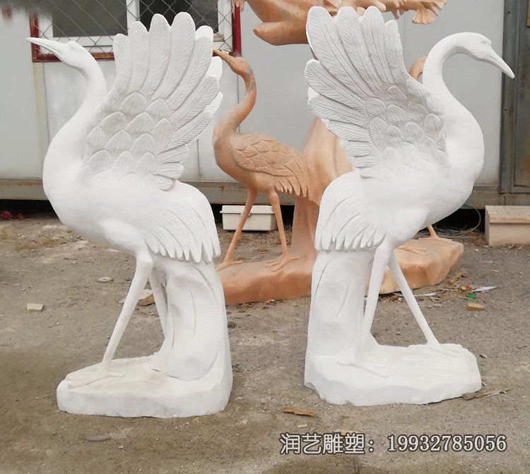 景区天鹅动物石雕 景区天鹅动物石雕