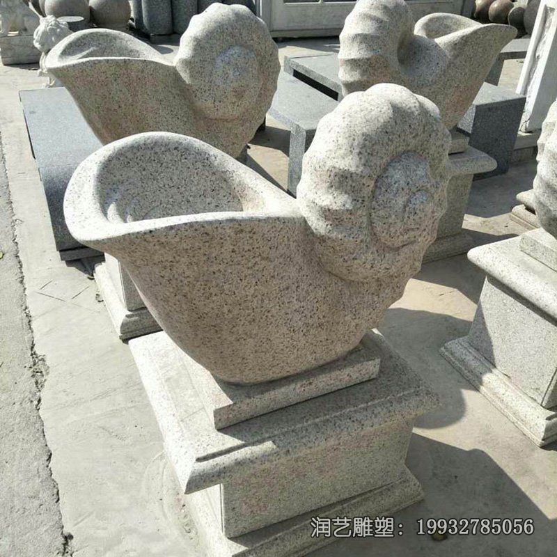 草坪海螺景观石雕 草坪海螺景观石雕