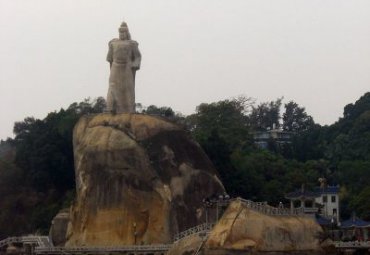 商业街郑成功人物石雕