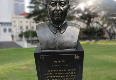 商业街钱学森人物铜雕