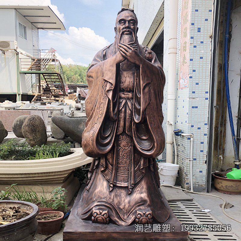 广场孔子人物铜雕 广场孔子人物铜雕