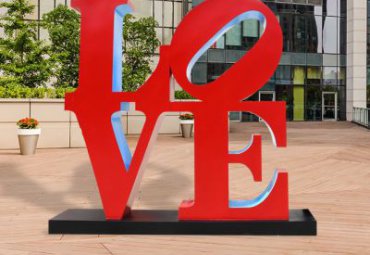 景区不锈钢love景观雕塑