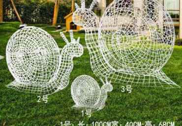 学校不锈钢蜗牛动物雕塑
