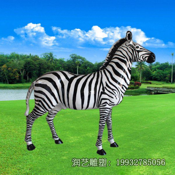 医院玻璃钢斑马动物雕塑 医院玻璃钢斑马动物雕塑