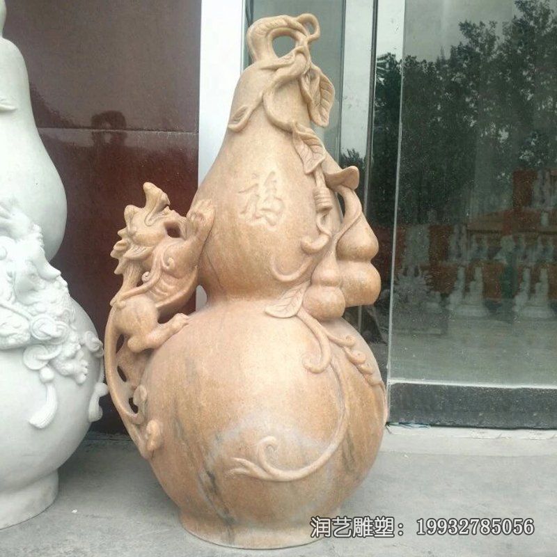 景区葫芦景观石雕 景区葫芦景观石雕