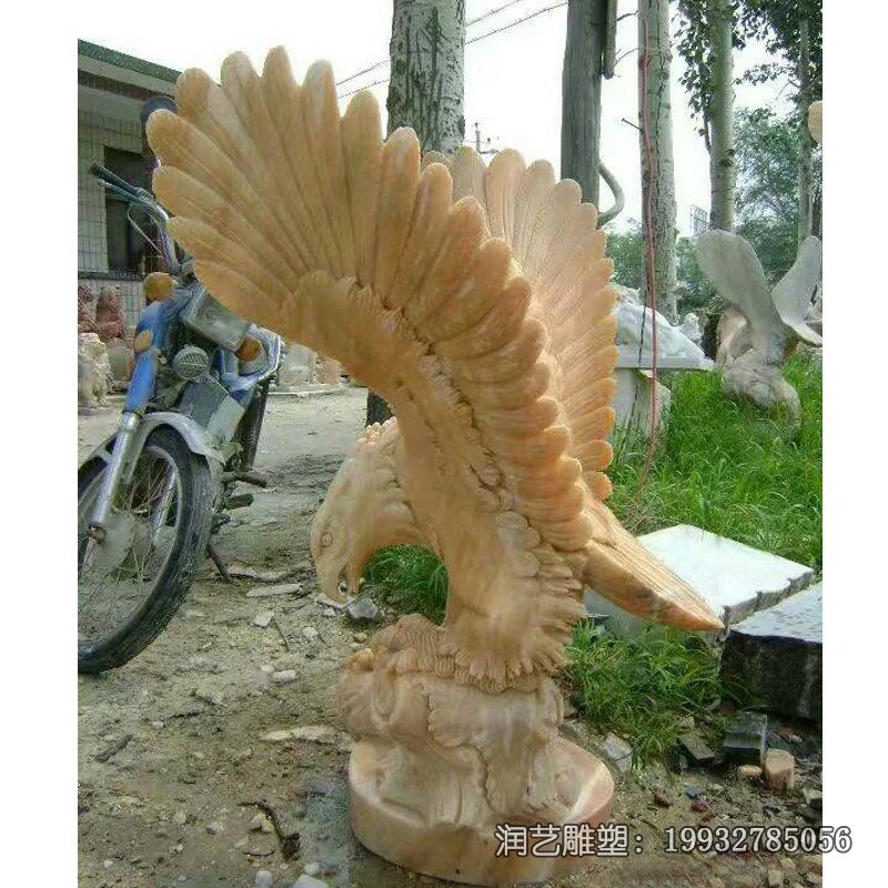 商场老鹰动物石雕 商场老鹰动物石雕