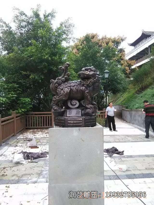 学校白虎动物铜雕 学校白虎动物铜雕