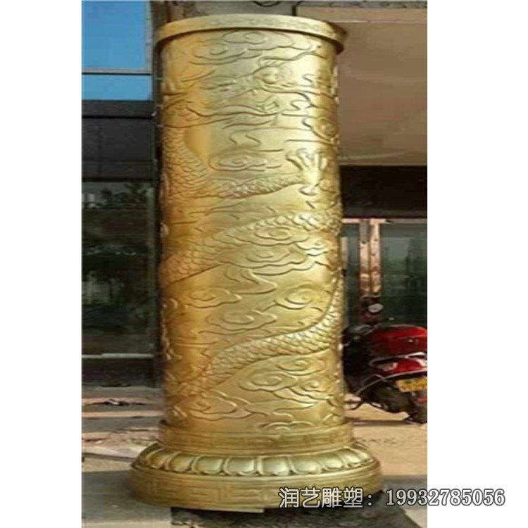 广场龙柱景观铜雕 广场龙柱景观铜雕