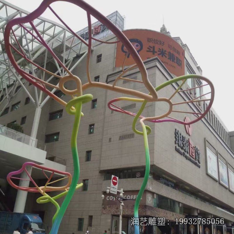 景区不锈钢荷叶景观雕塑 景区不锈钢荷叶景观雕塑