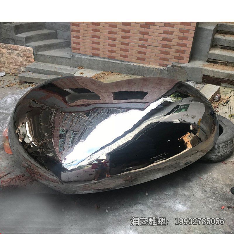 商业街不锈钢爱心景观雕塑 商业街不锈钢爱心景观雕塑