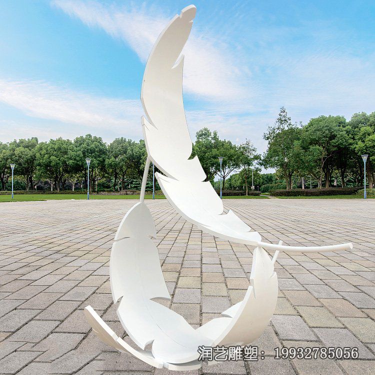 城市不锈钢羽毛景观雕塑 城市不锈钢羽毛景观雕塑