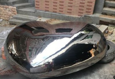 商业街不锈钢爱心景观雕塑