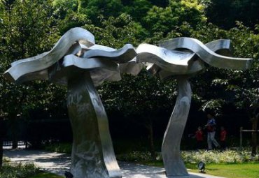 公园不锈钢拱门景观雕塑