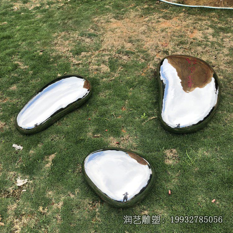 医院不锈钢鹅卵石景观雕塑 医院不锈钢鹅卵石景观雕塑