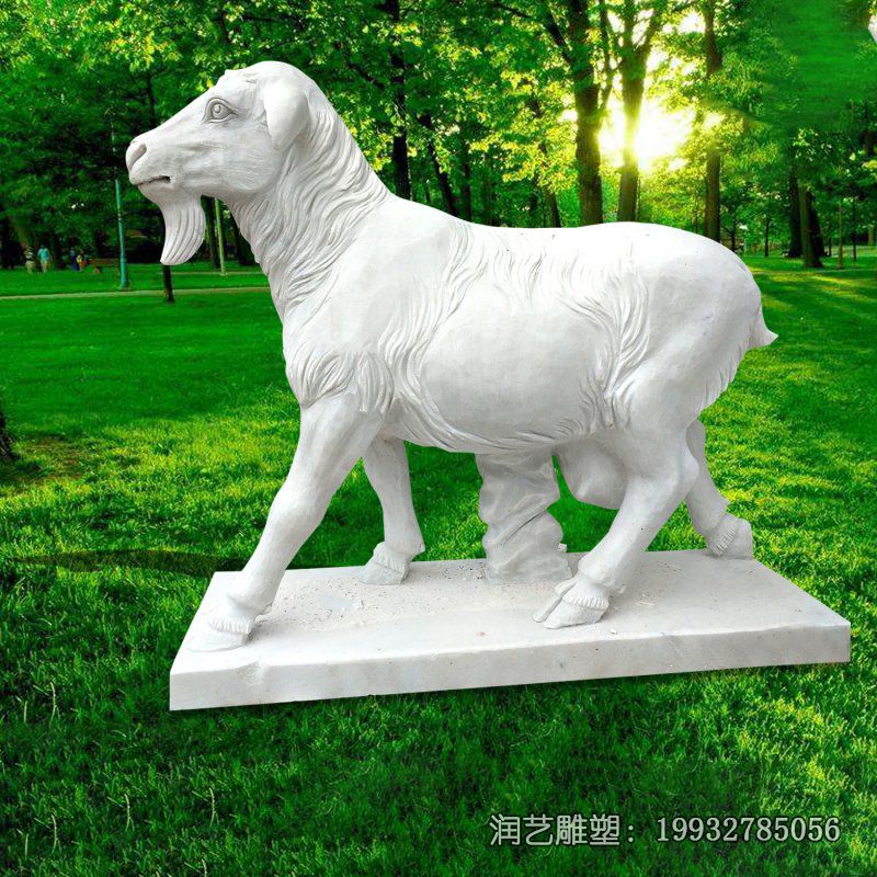 企业羊动物石雕 企业羊动物石雕