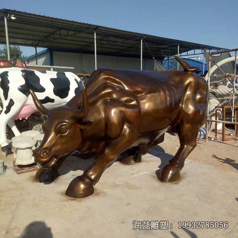 广场牛动物铜雕 广场牛动物铜雕