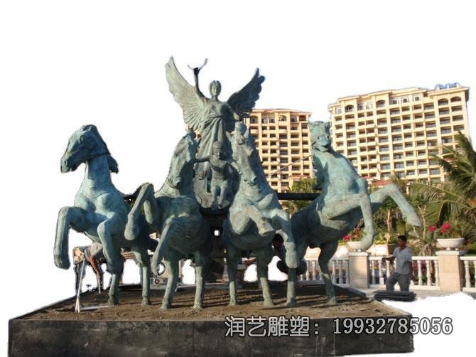 企业阿波罗战车景观铜雕 企业阿波罗战车景观铜雕