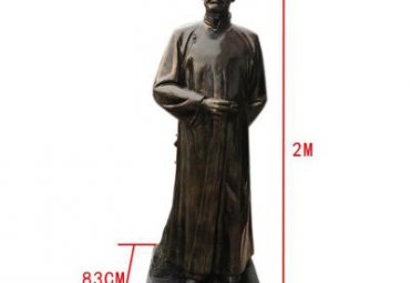 公园鲁迅人物铜雕