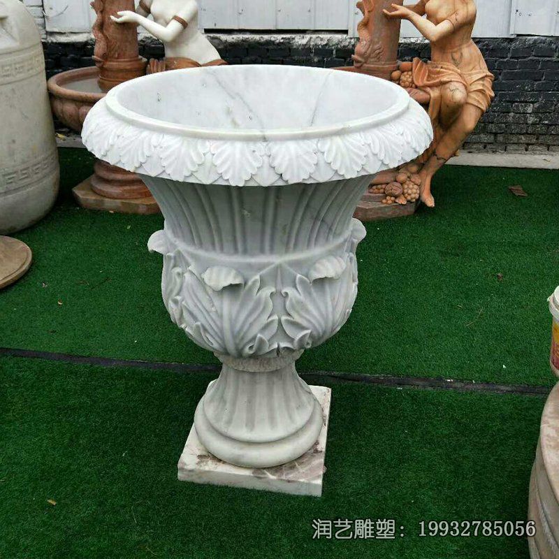 酒店景观花盆石雕 酒店景观花盆石雕