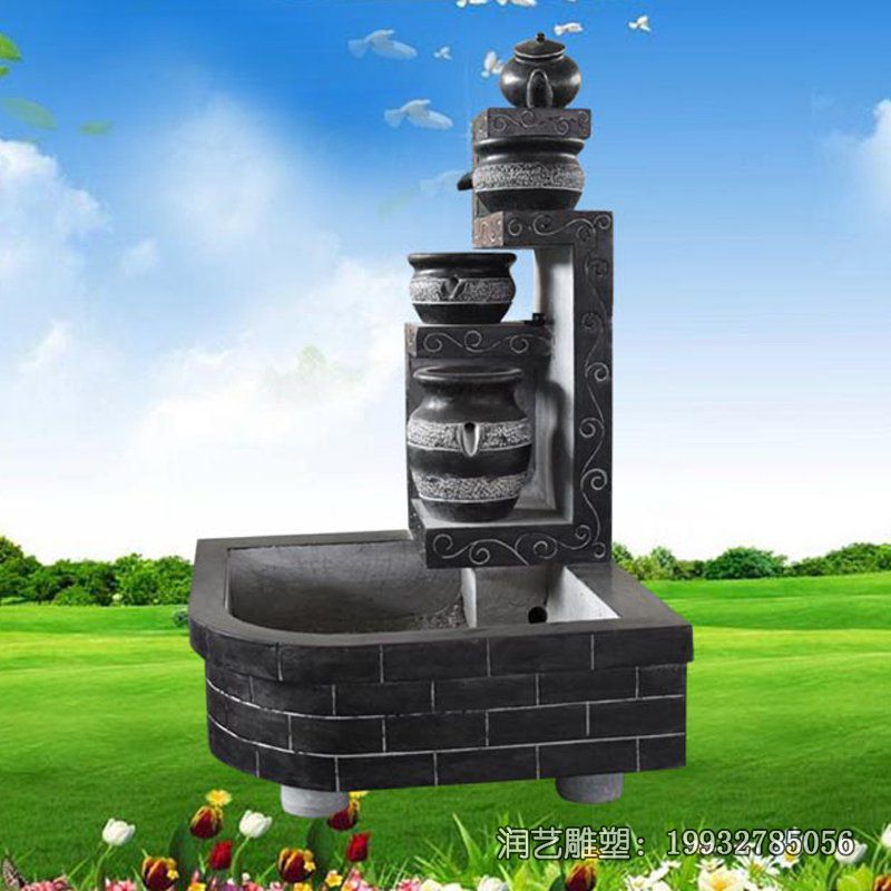 游乐场景观流水盆石雕 游乐场景观流水盆石雕