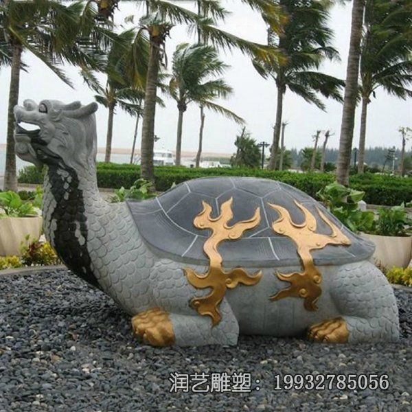 庭院动物龙龟石雕 庭院动物龙龟石雕