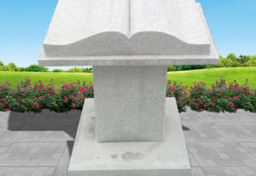 广场景观书籍石雕