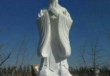 商场老子石雕