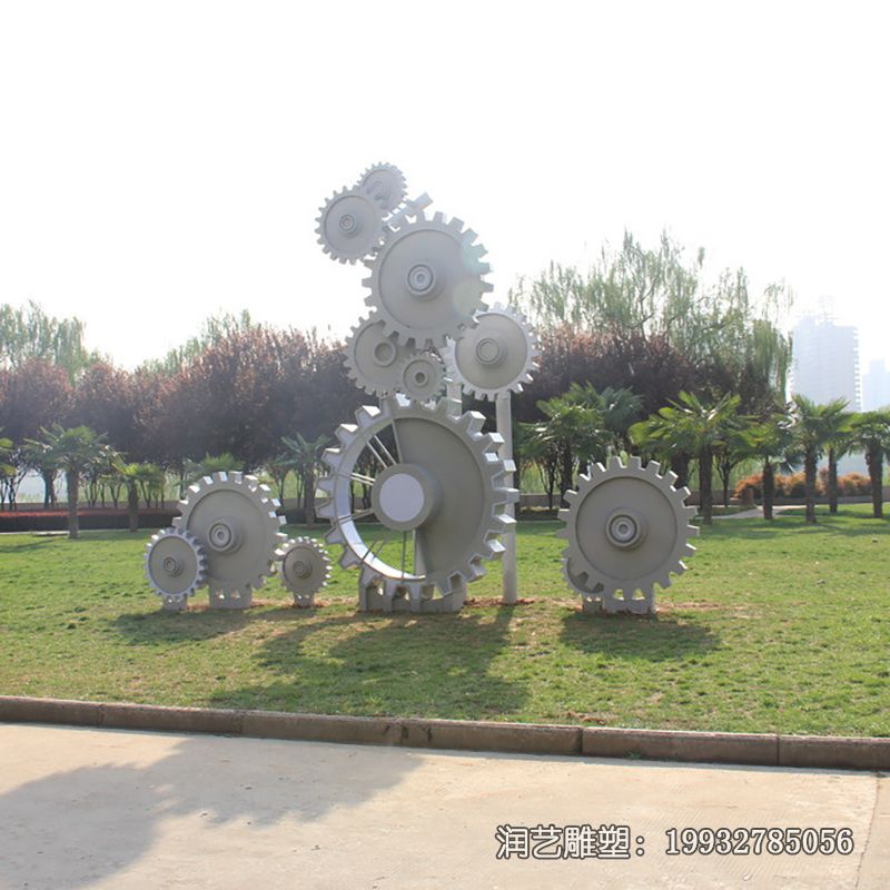 广场不锈钢齿轮雕塑 广场不锈钢齿轮雕塑