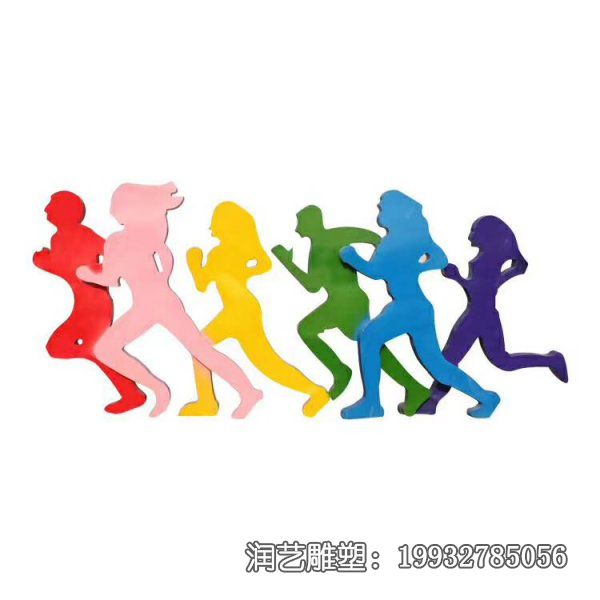 企业不锈钢跑步人物雕塑 企业不锈钢跑步人物雕塑