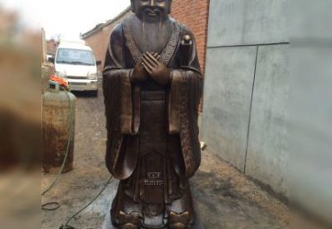 公司人物孔子铜雕