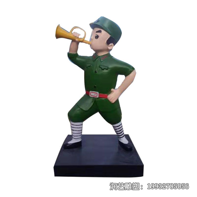 公司玻璃钢红军雕塑 公司玻璃钢红军雕塑