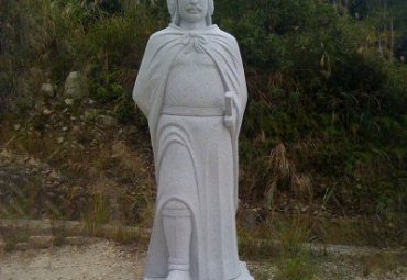 街道人物郑成功石雕