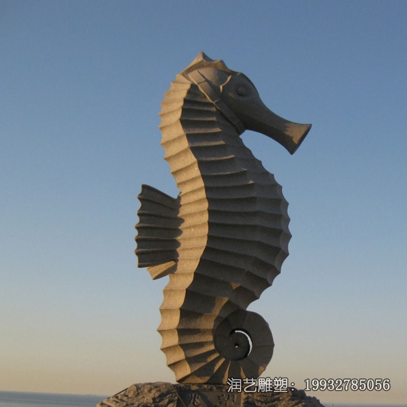 公园动物海马石雕 公园动物海马石雕