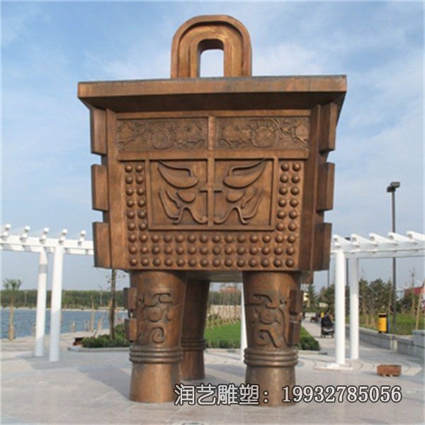 公司景观鼎铜雕 公司景观鼎铜雕