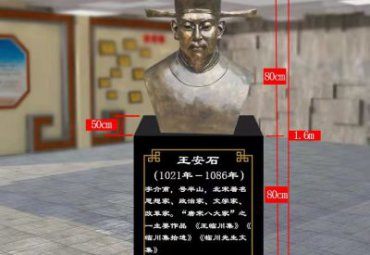 街道王安石人物铜雕