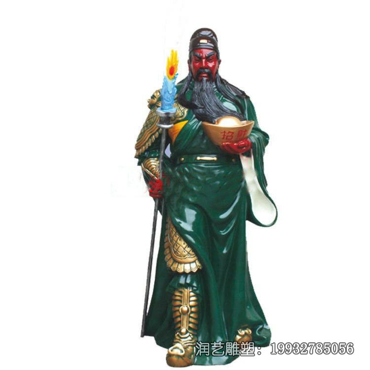 校园玻璃钢关公雕塑 校园玻璃钢关公雕塑