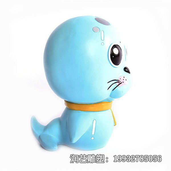 游乐场玻璃钢海狮雕塑 游乐场玻璃钢海狮雕塑
